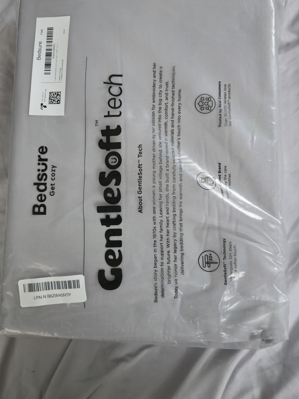 Bedsure GentleSoft Tech Home Bedding Sheet Set - Gray